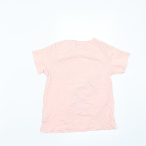 Pep&co Girls Pink   Basic T-Shirt Size 7 Years