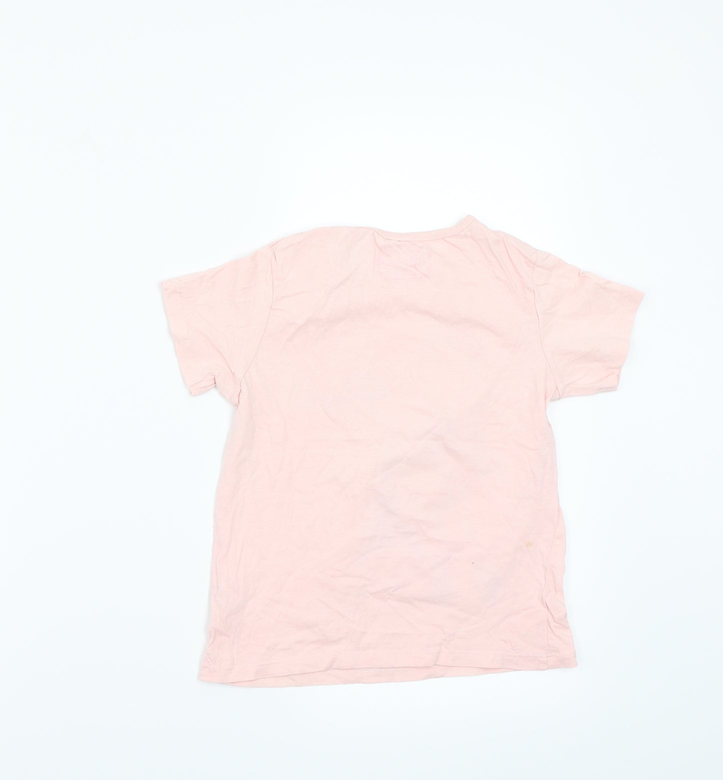 Pep&co Girls Pink   Basic T-Shirt Size 7 Years