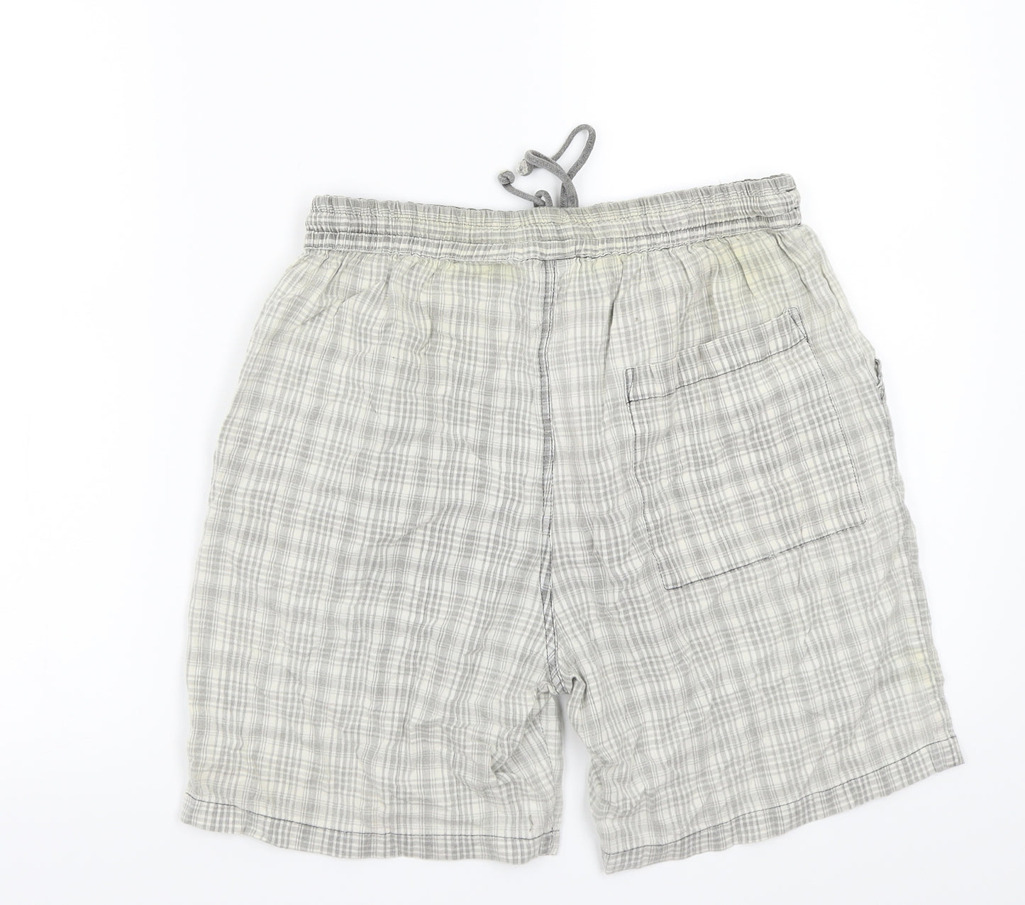 Originals Mens Grey Check  Sweat Shorts Size M