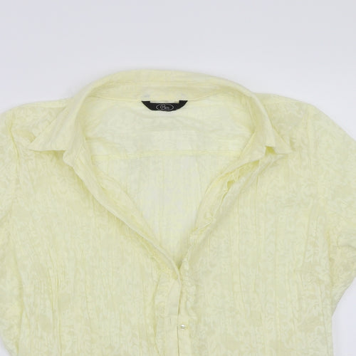 BM Womens Yellow   Basic Button-Up Size 22