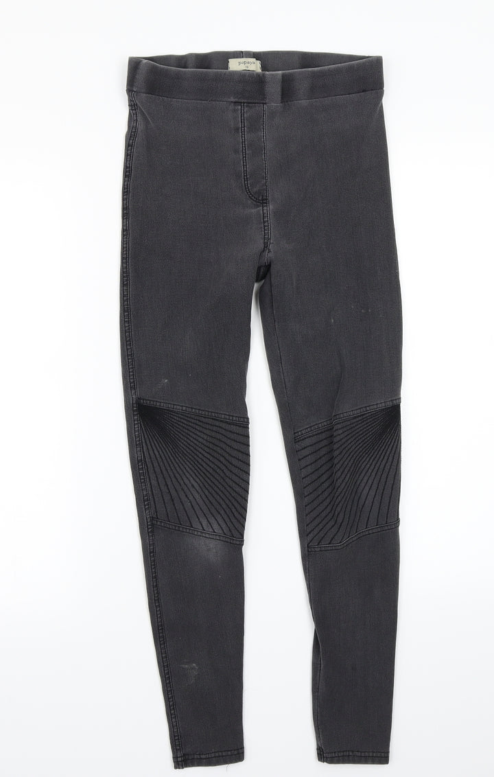 Papaya Womens Grey Skinny Jeans Size 10 L25 in