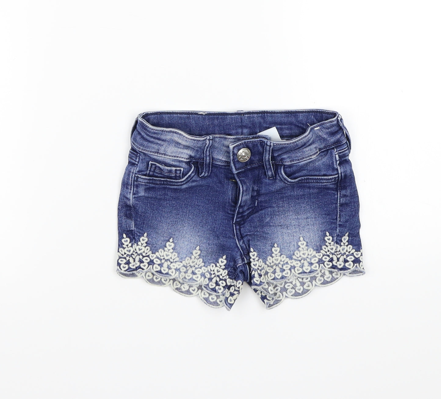 &denim Girls Blue   Cut-Off Shorts Size 2-3 Years