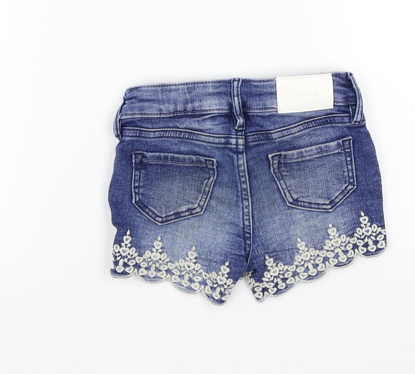 &denim Girls Blue   Cut-Off Shorts Size 2-3 Years