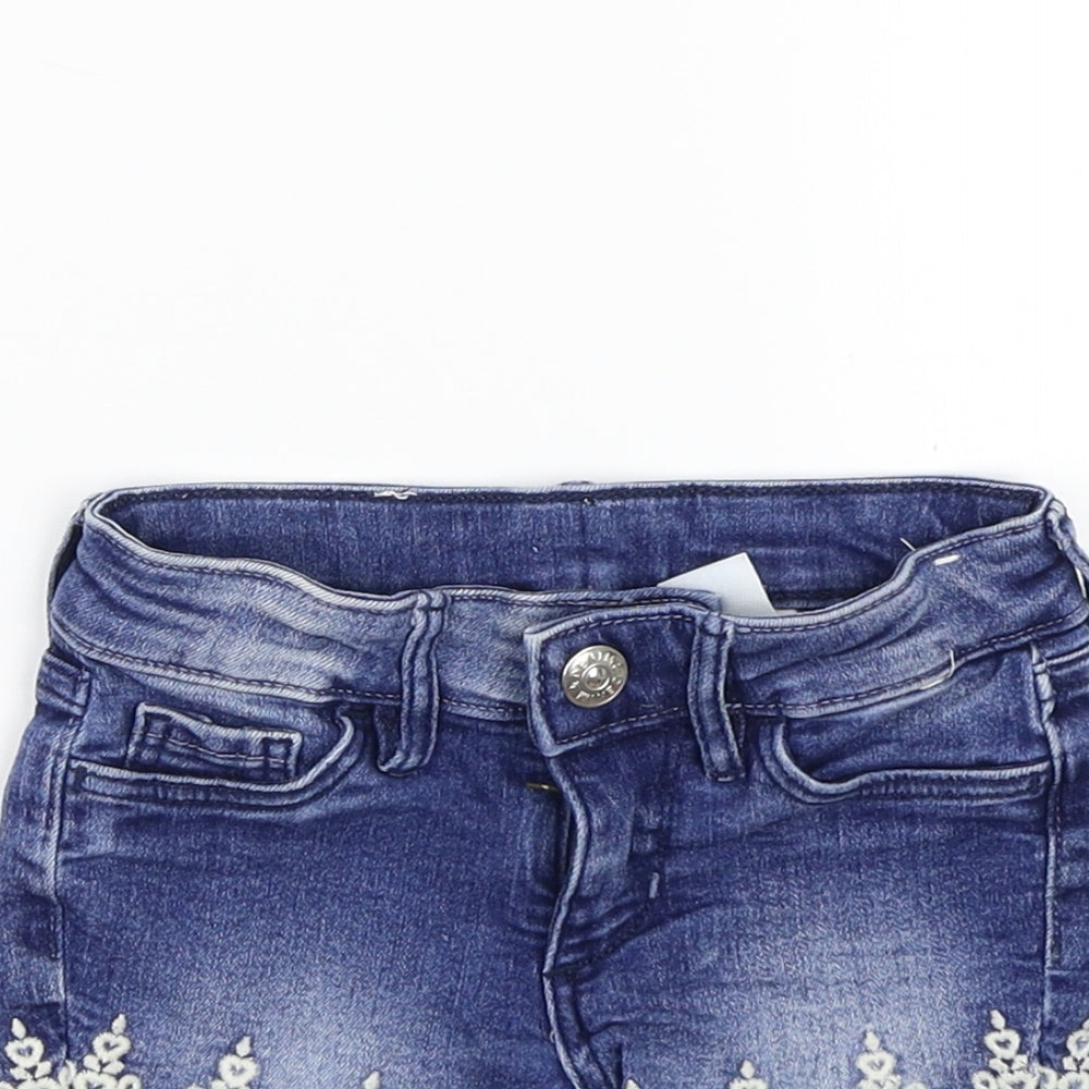 &denim Girls Blue   Cut-Off Shorts Size 2-3 Years