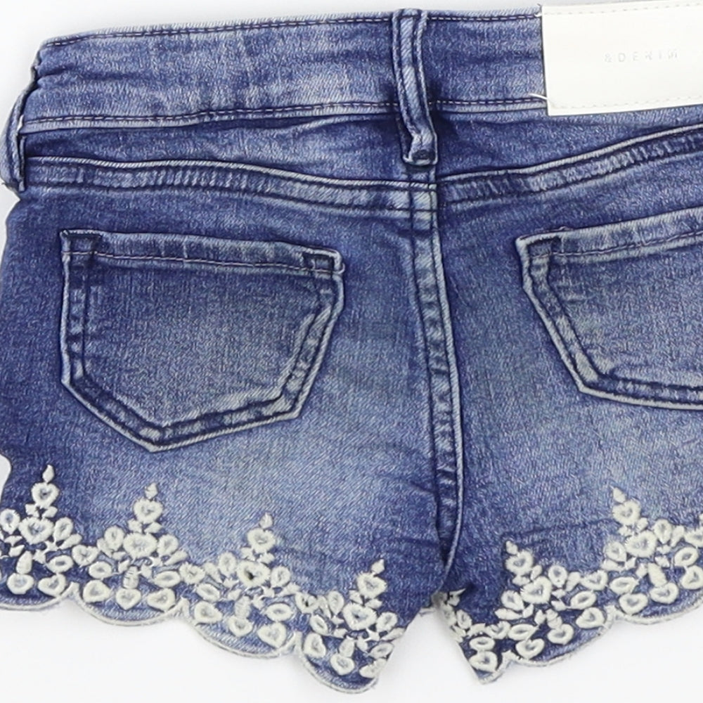 &denim Girls Blue   Cut-Off Shorts Size 2-3 Years