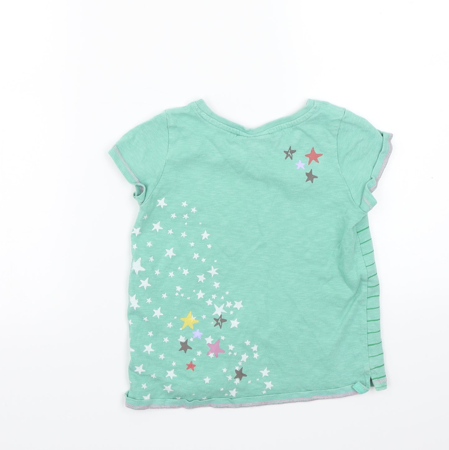 NEXT Boys Green Striped  Basic T-Shirt Size 4 Years