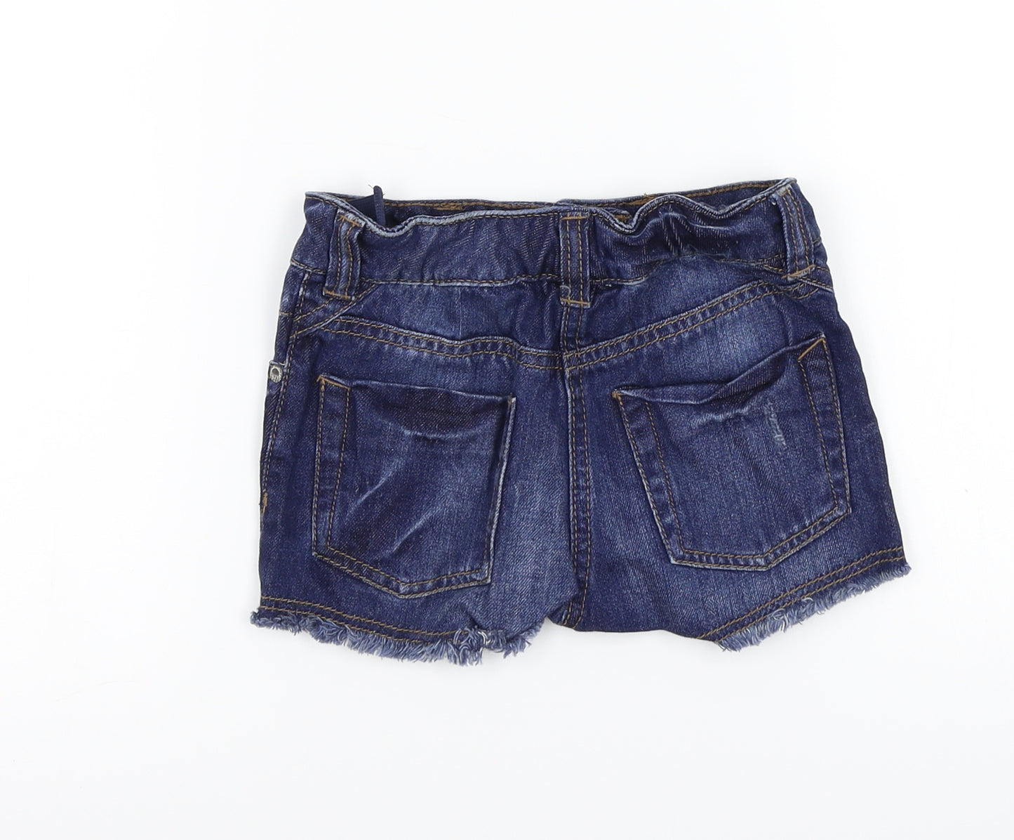 NEXT Girls Blue   Cut-Off Shorts Size 4-5 Years