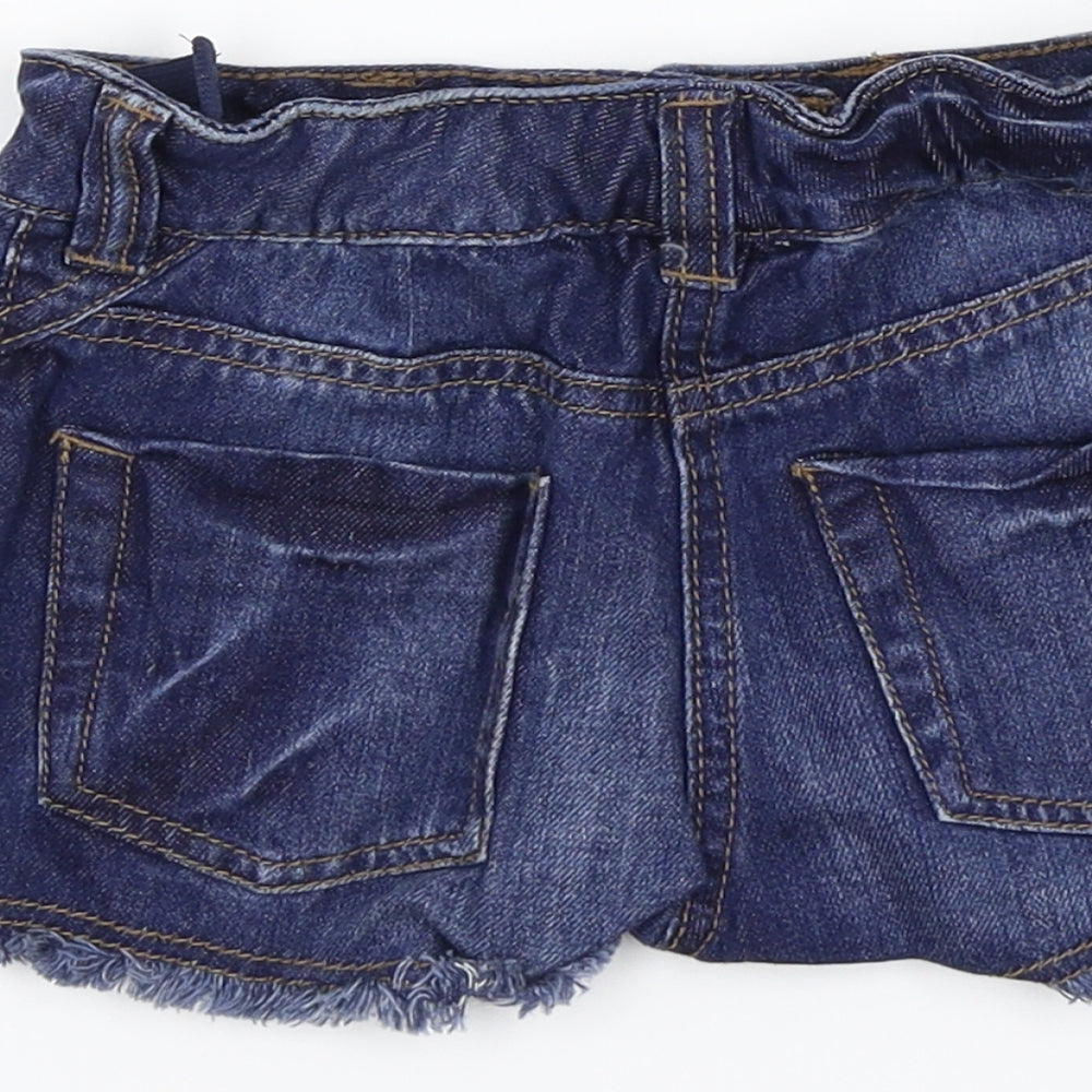 NEXT Girls Blue   Cut-Off Shorts Size 4-5 Years