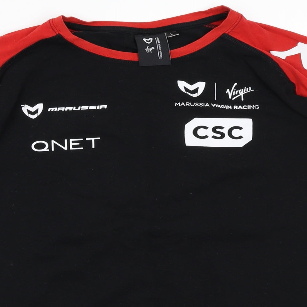 Marussia  Mens Black    T-Shirt Size L