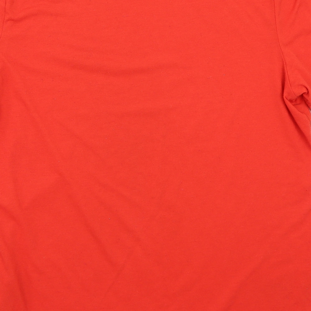Reebok Mens Red    T-Shirt Size L