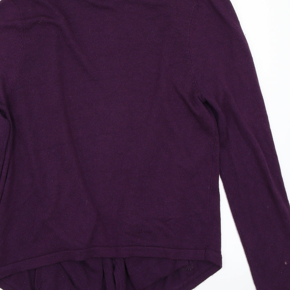 Marks and Spencer Womens Purple   Cardigan Jumper Size 10
