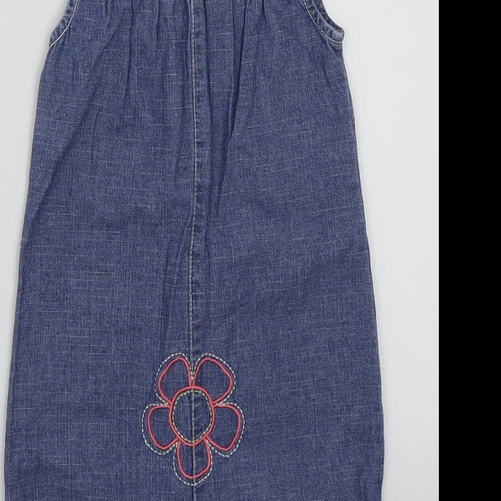 NEXT Girls Blue Floral  Babygrow One-Piece Size 12-18 Months