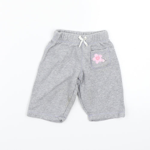 BHS Girls Grey   Sweatpants Trousers Size 0-3 Months
