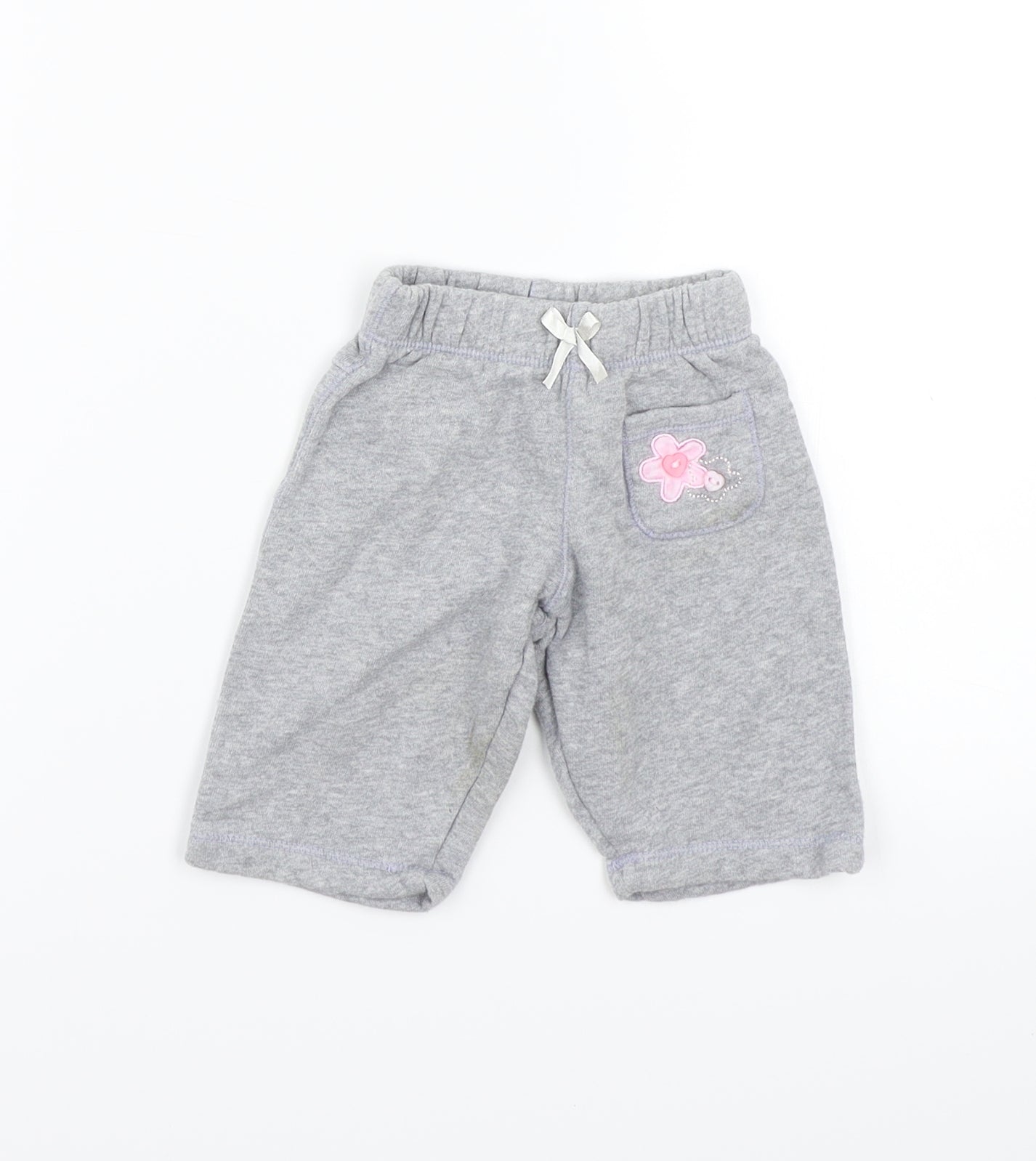 BHS Girls Grey   Sweatpants Trousers Size 0-3 Months