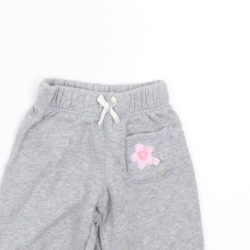 BHS Girls Grey   Sweatpants Trousers Size 0-3 Months