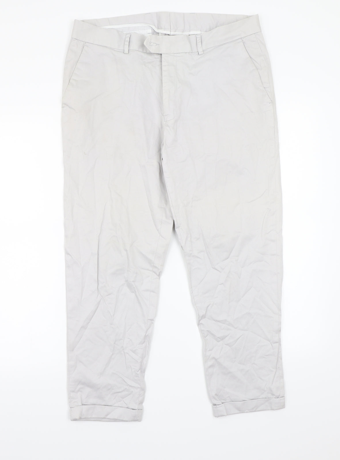 ASOS Mens Grey   Trousers  Size 34 L25 in