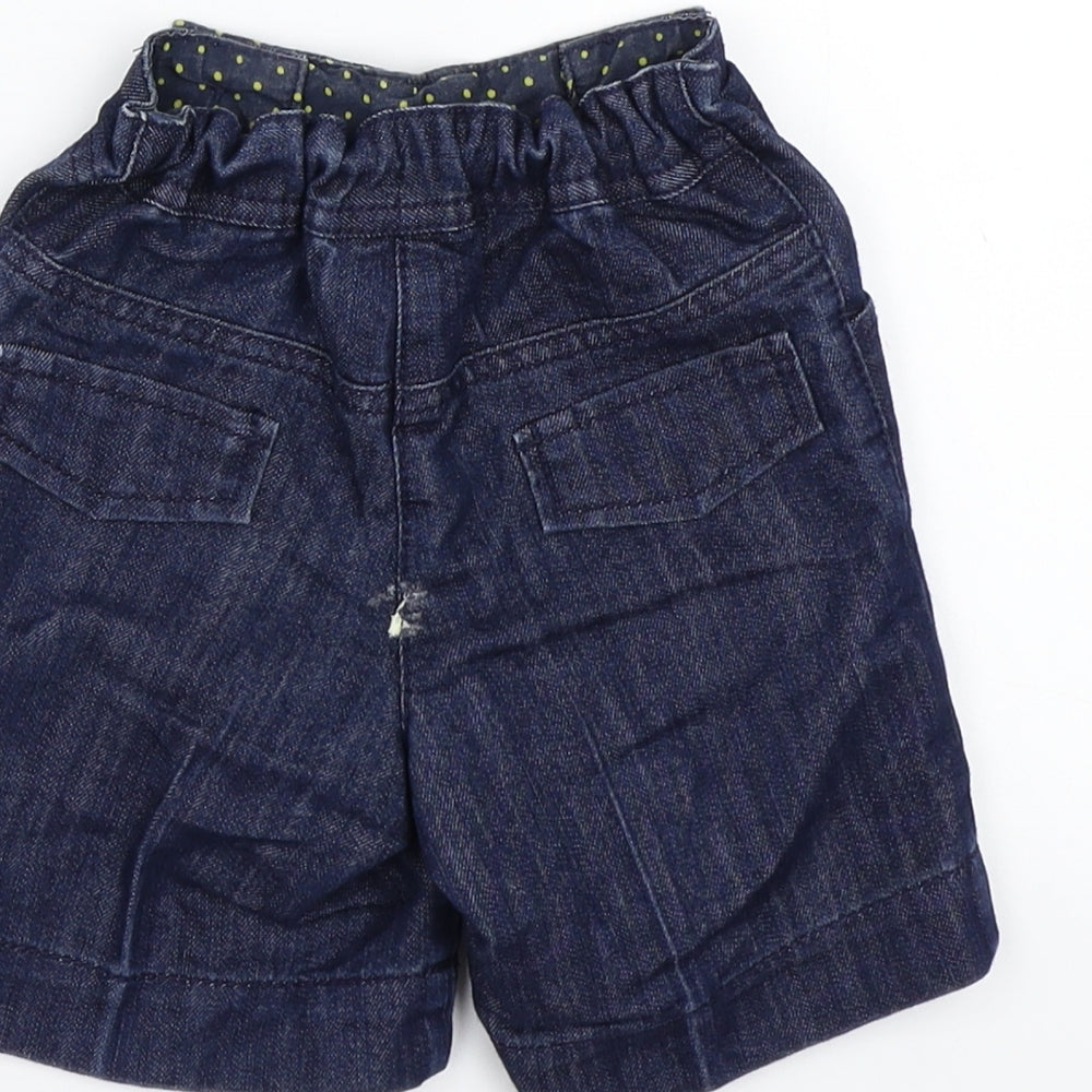 NEXT Girls Blue   Cropped Trousers Size 9-12 Months