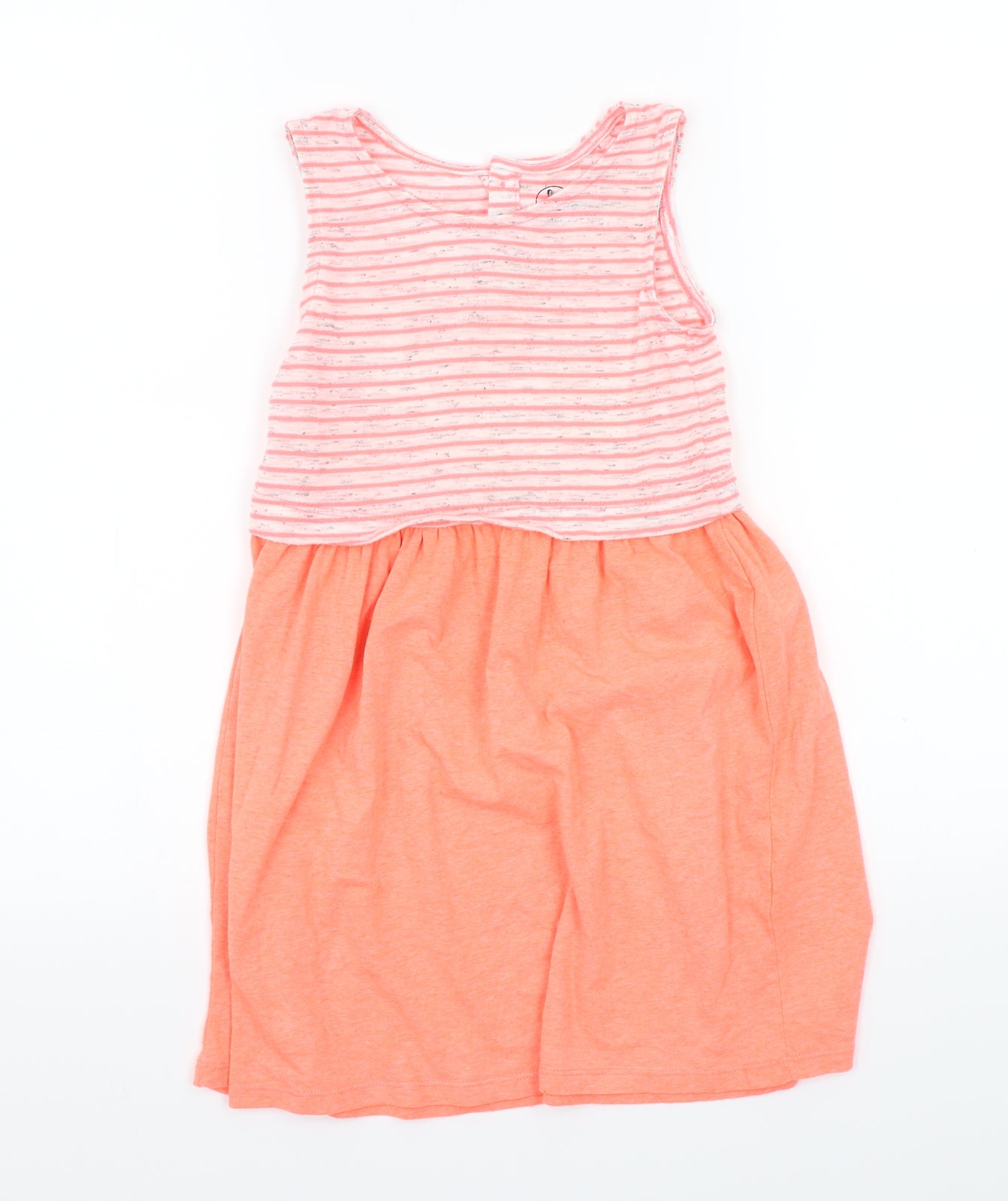 Hullabaloo Girls Orange Striped  A-Line  Size 5-6 Years