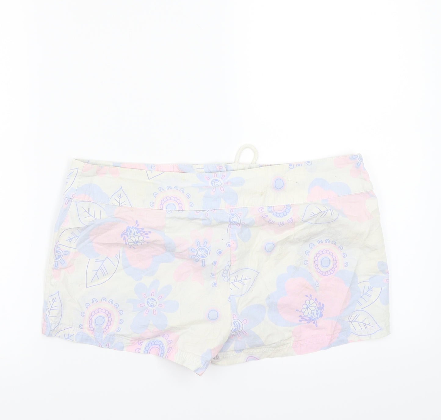 Papaya Womens Blue Floral  Bermuda Shorts Size 12