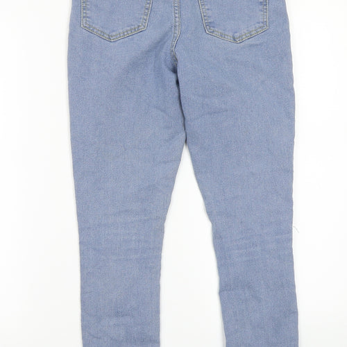 Boohoo Womens Blue   Cropped Jeans Size 10 L24 in