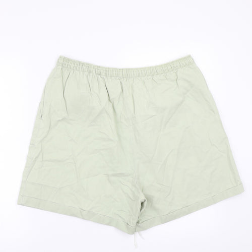 Preworn Womens Green   Bermuda Shorts Size 20