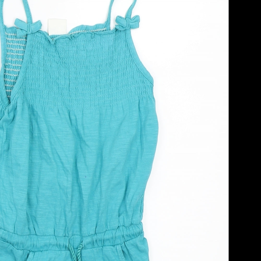 F&F Girls Green   Playsuit One-Piece Size 4-5 Years