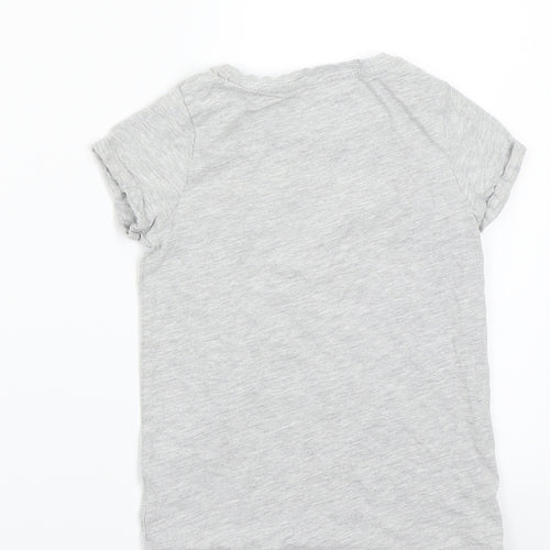 NEXT Girls Grey   Basic T-Shirt Size 6 Years