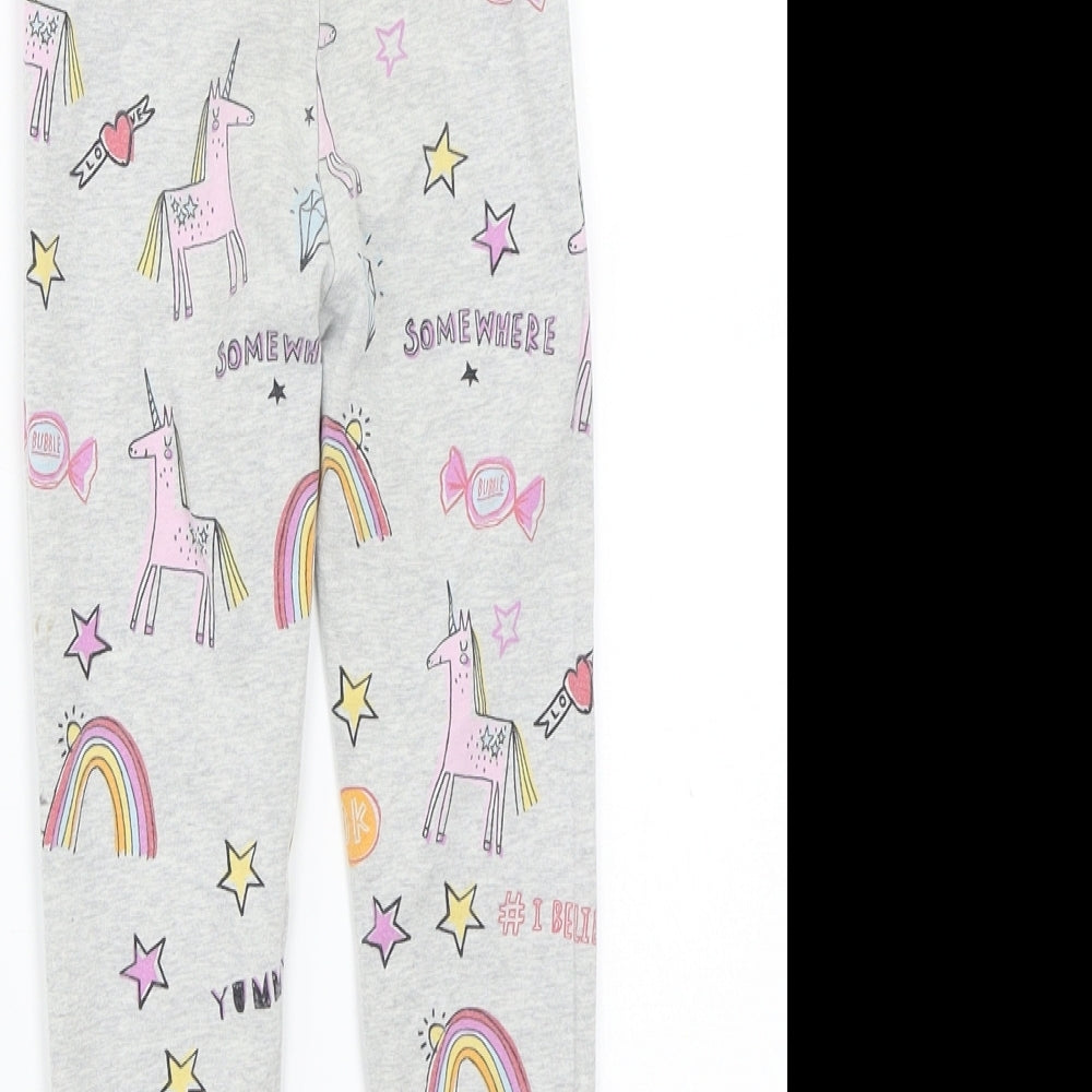 NEXT Girls Grey   Capri Trousers Size 5 Years