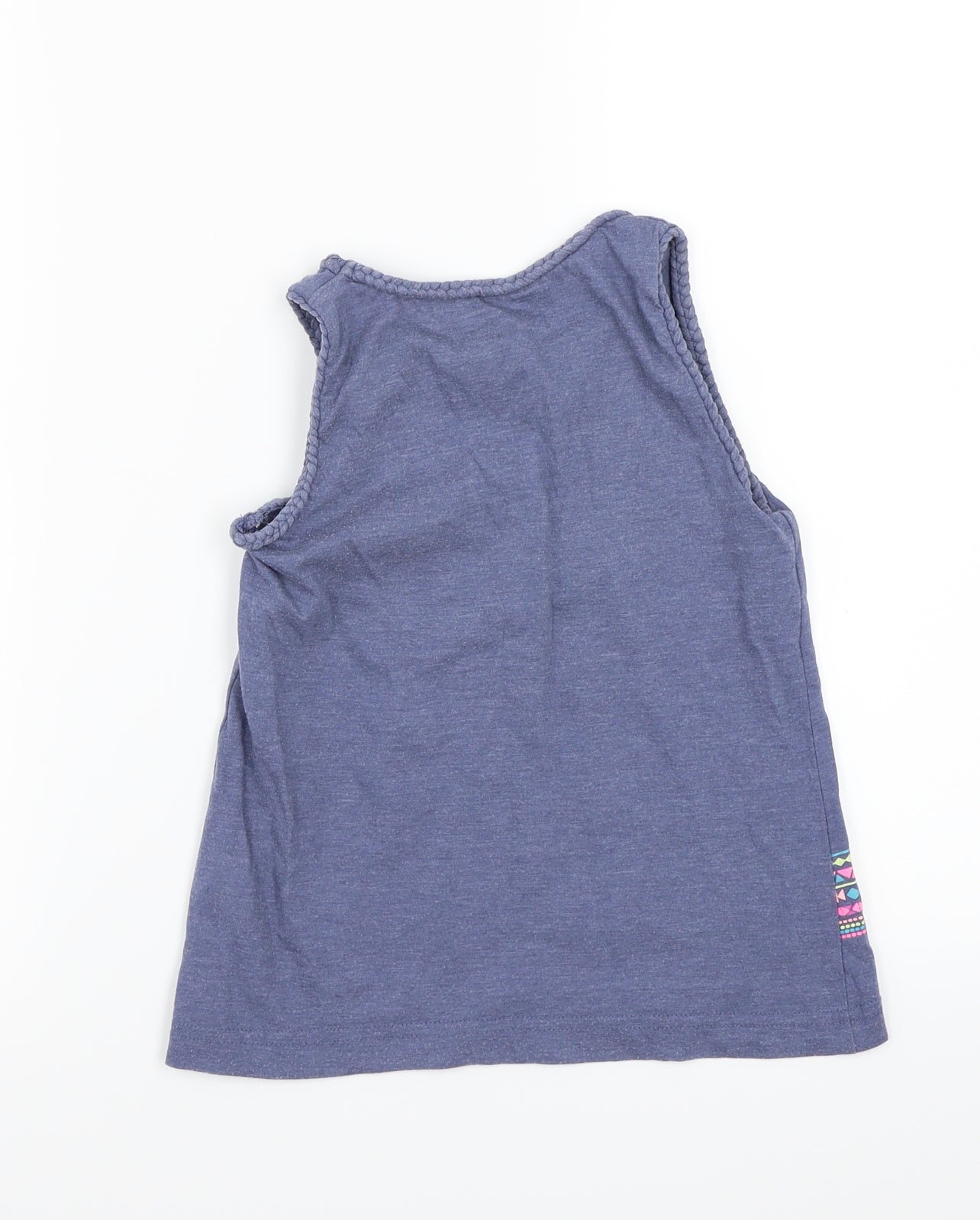 Matalan Girls Blue   Basic T-Shirt Size 7 Years