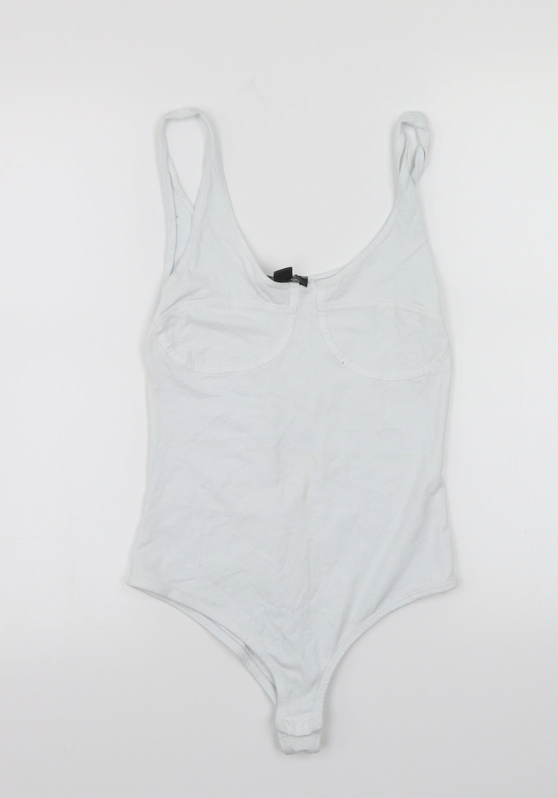 Primark Womens White Batik  Bodysuit One-Piece Size S