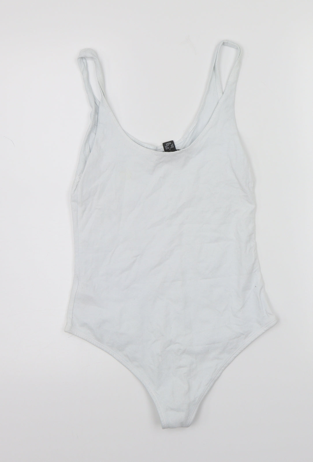 Primark Womens White Batik  Bodysuit One-Piece Size S
