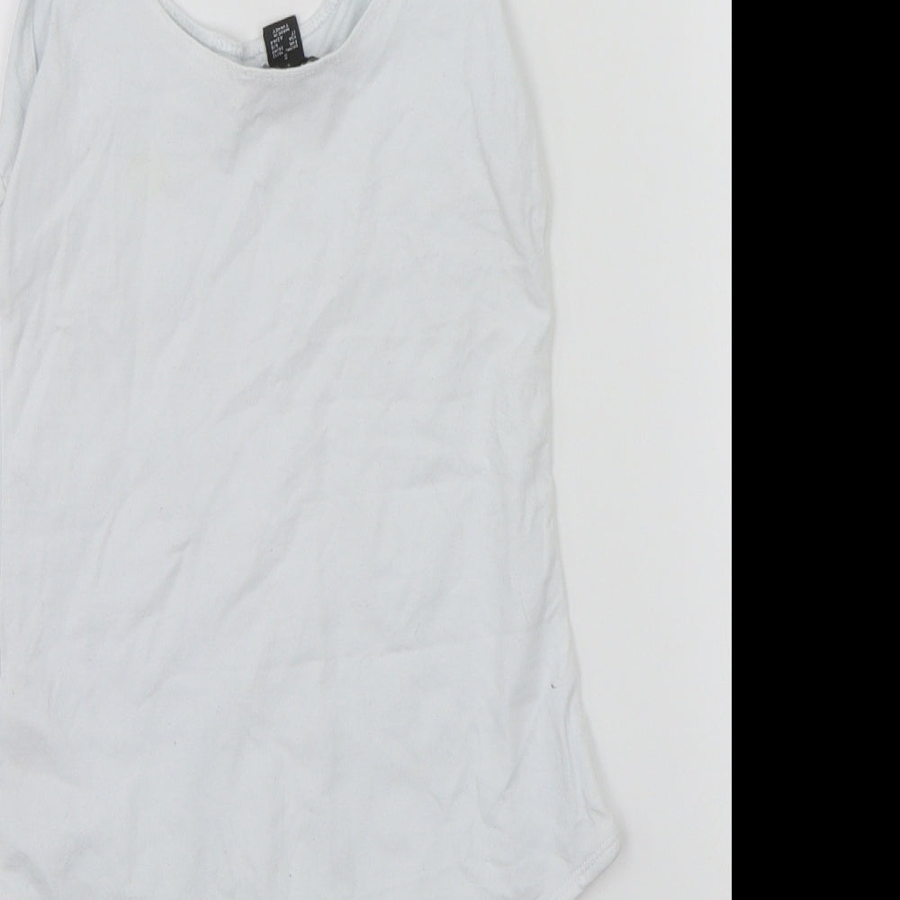 Primark Womens White Batik  Bodysuit One-Piece Size S