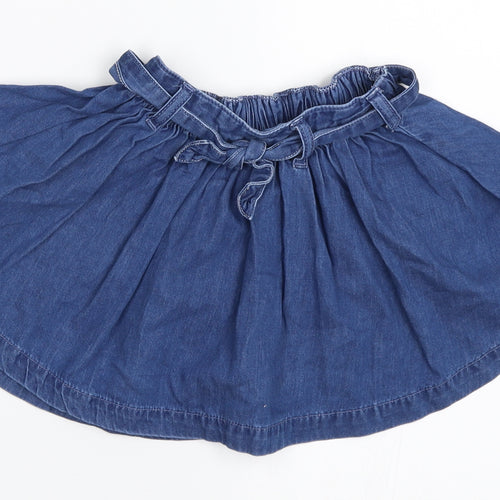 NEXT Girls Blue  Denim Skater Skirt Size 12-18 Months