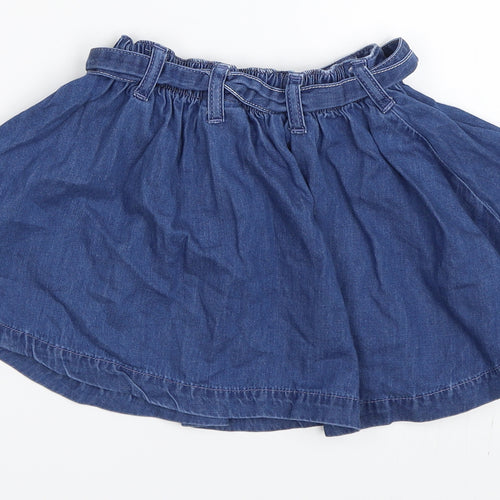NEXT Girls Blue  Denim Skater Skirt Size 12-18 Months
