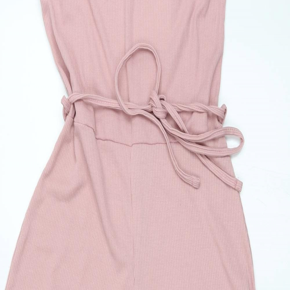 Missguided Womens Pink   Jumpsuit One-Piece Size 12  - Culotte Jumpsuit