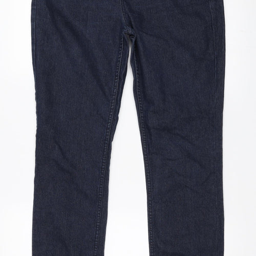 F&F Womens Blue  Denim Straight Jeans Size 12 L31 in