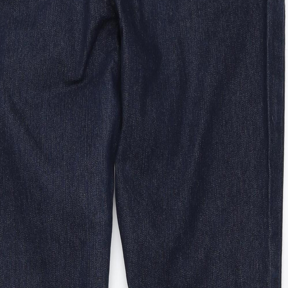 F&F Womens Blue  Denim Straight Jeans Size 12 L31 in