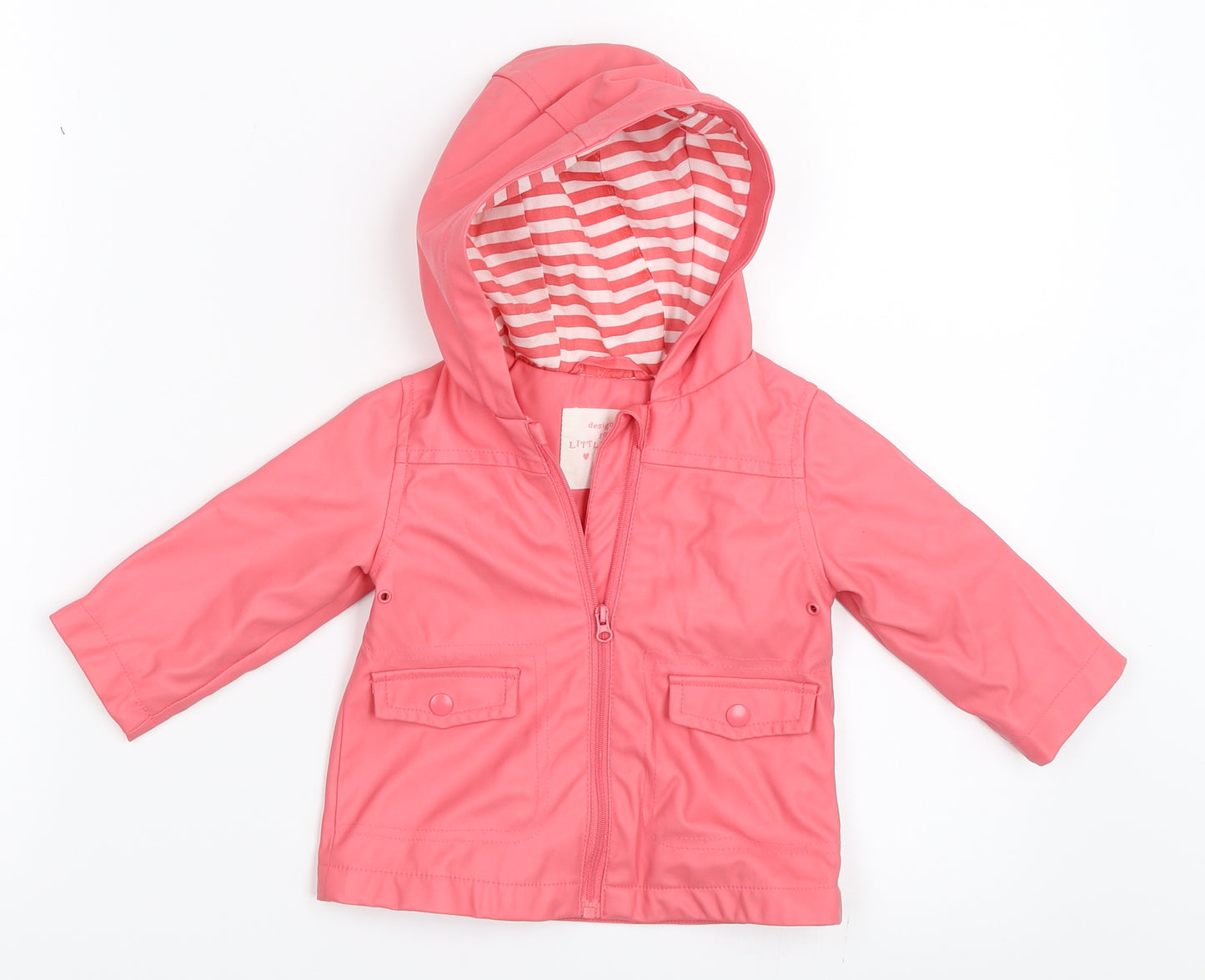 F&F Girls Pink   Rain Coat Coat Size 3-6 Months