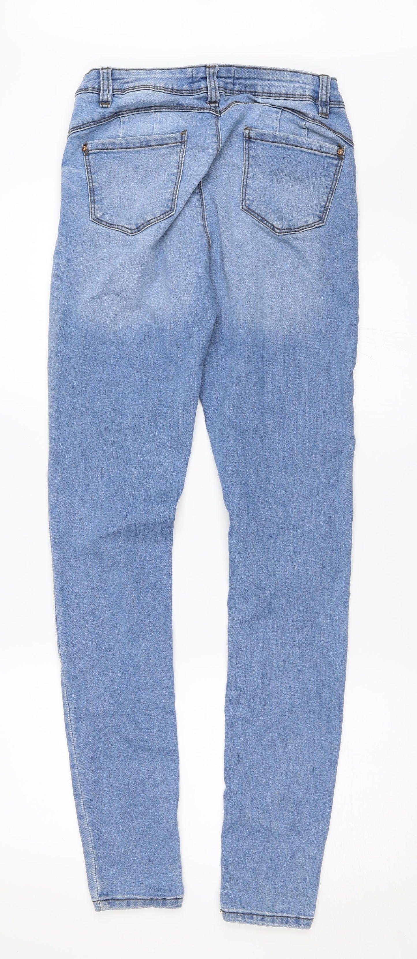 Primark Womens Blue  Denim Skinny Jeans Size 12 L32 in