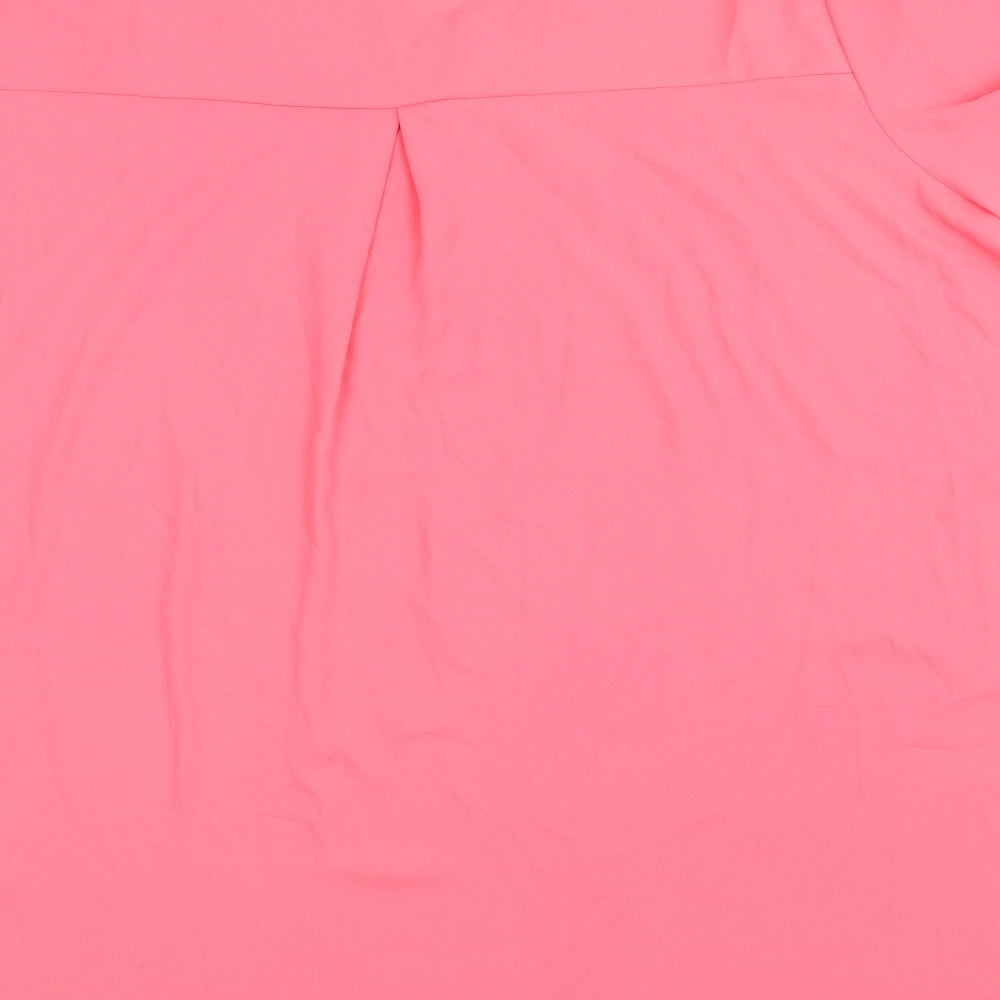 Yours Womens Pink   Basic Blouse Size 26
