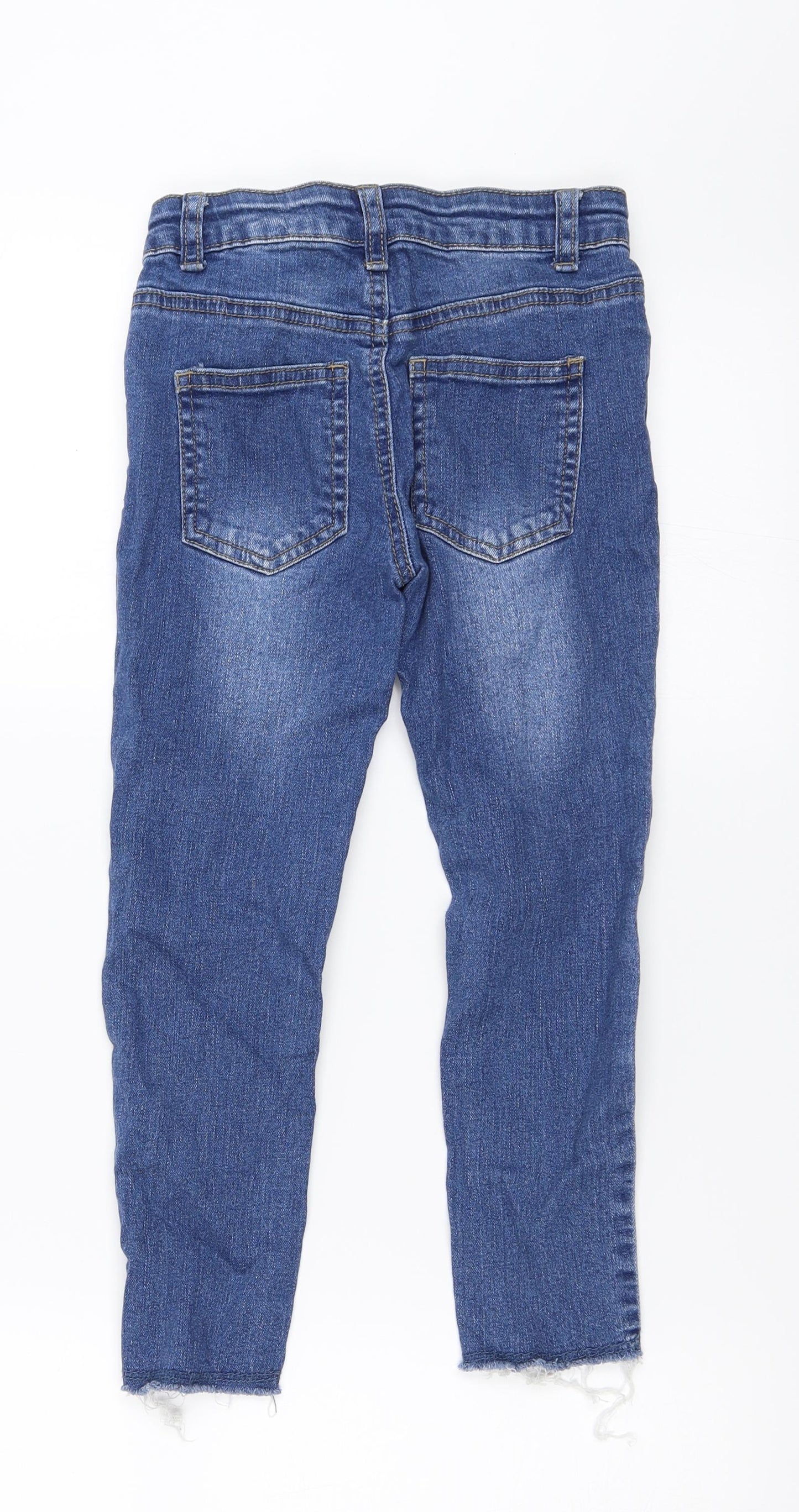 Primark Girls Blue  Denim Skinny Jeans Size 5-6 Years