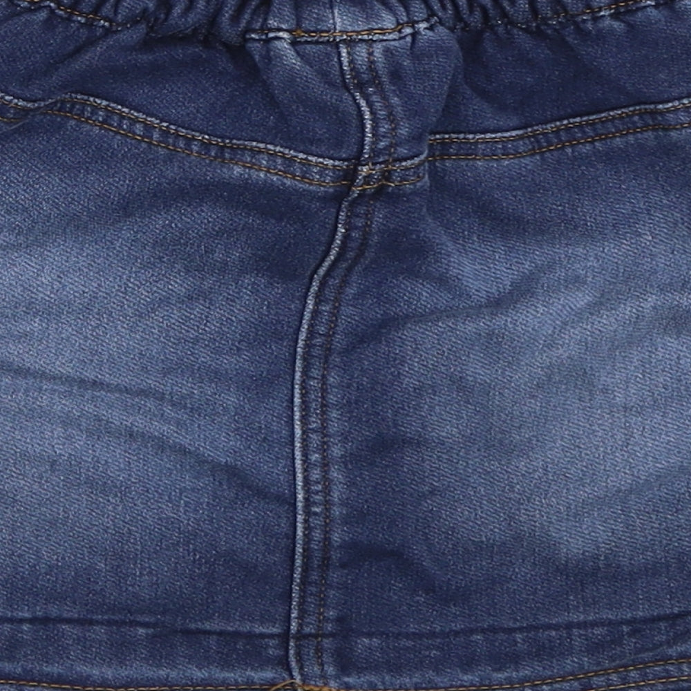 NEXT Girls Blue  Denim Mini Skirt Size 3-4 Years