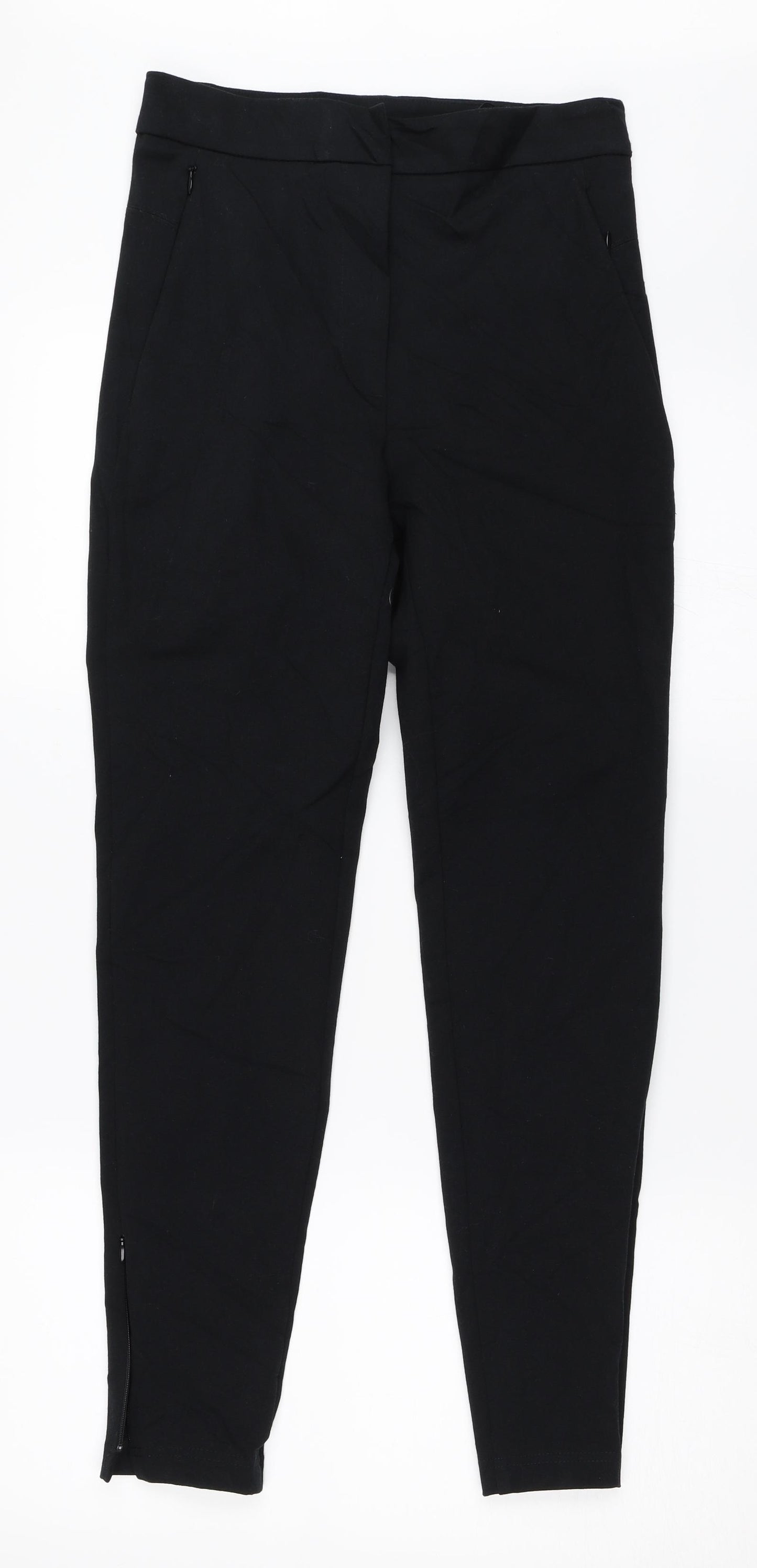 Marks and Spencer Womens Black   Trousers  Size 8 L28 in