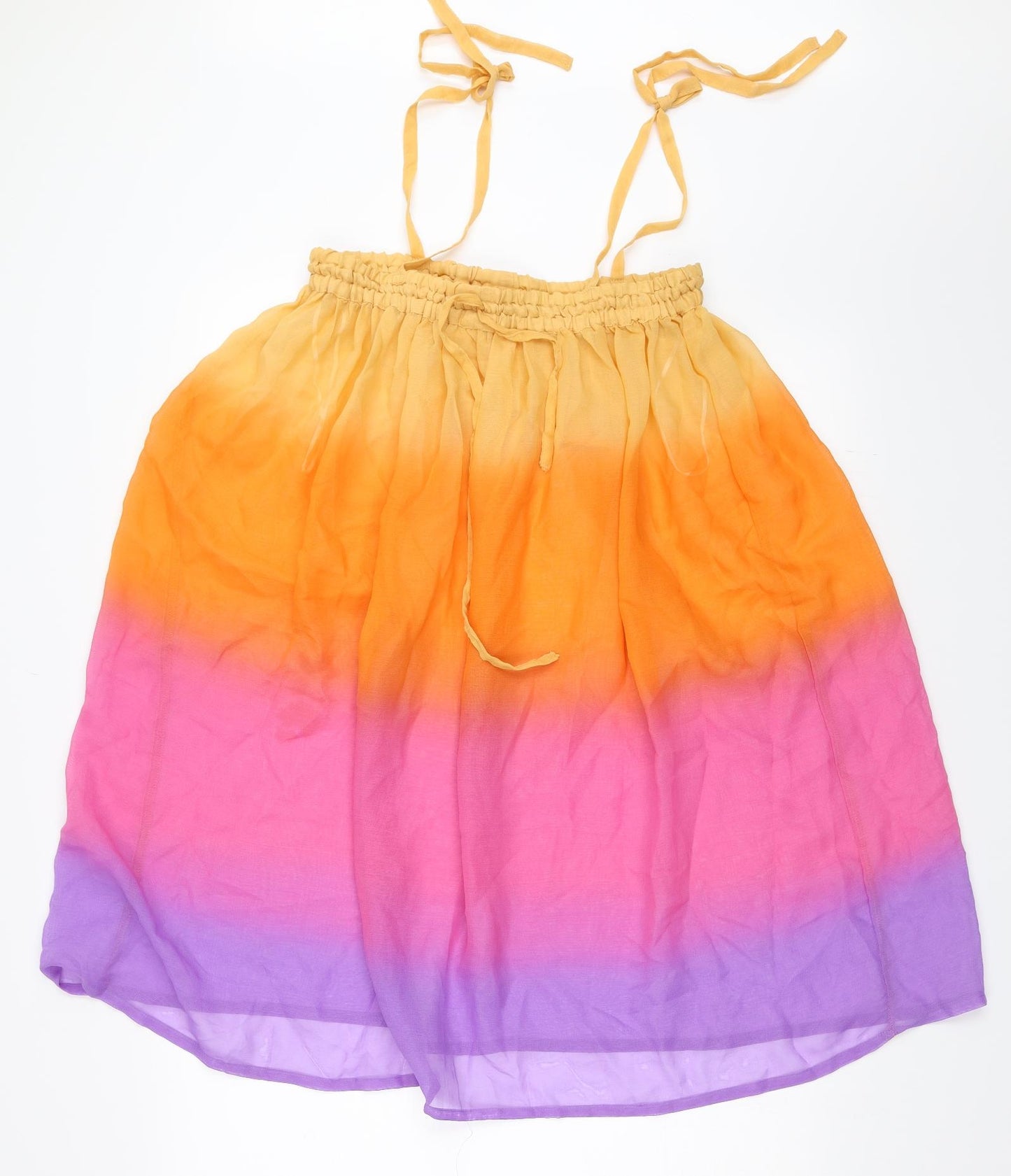 Primark Womens Orange   Trapeze & Swing  Size 10  - beach dress