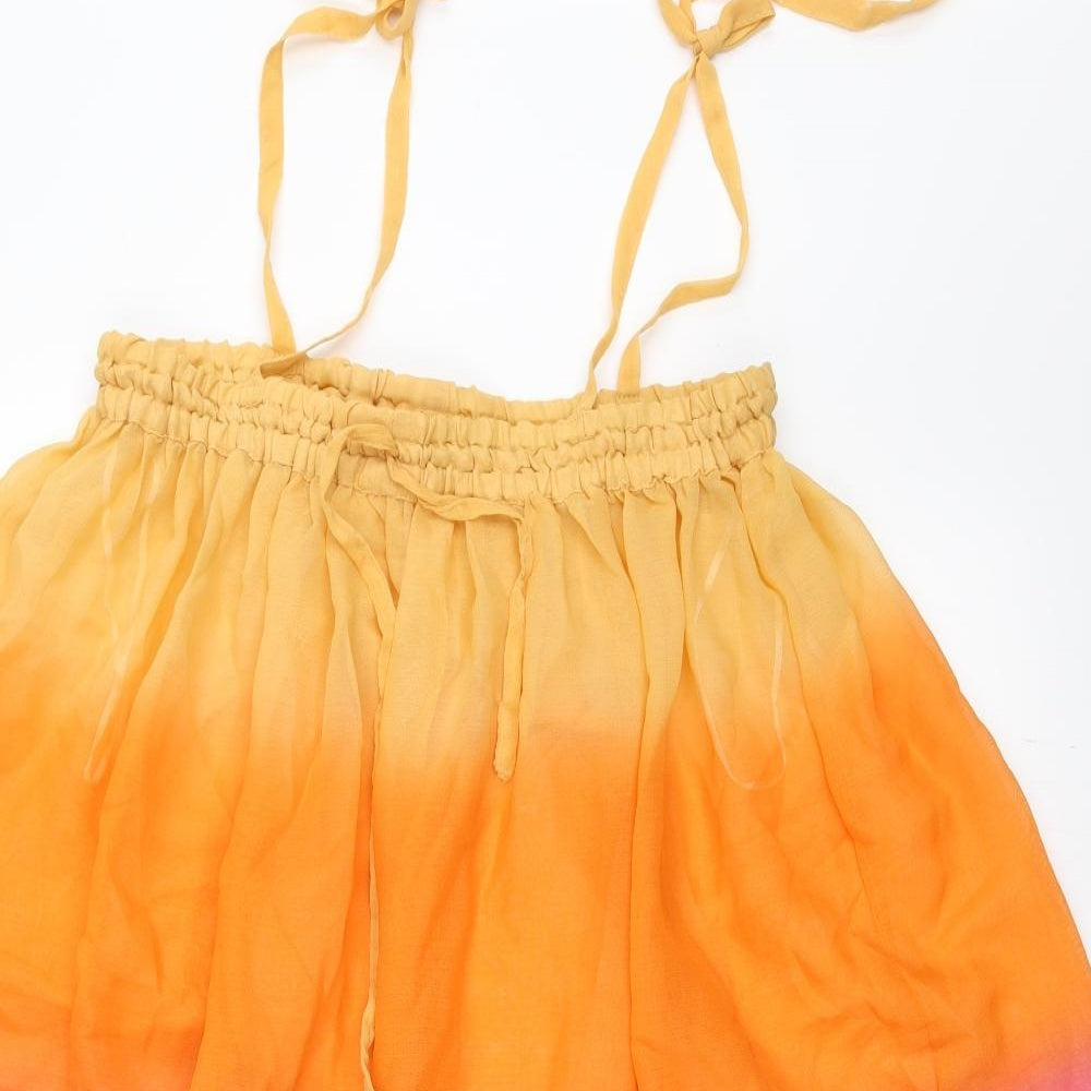Primark Womens Orange   Trapeze & Swing  Size 10  - beach dress