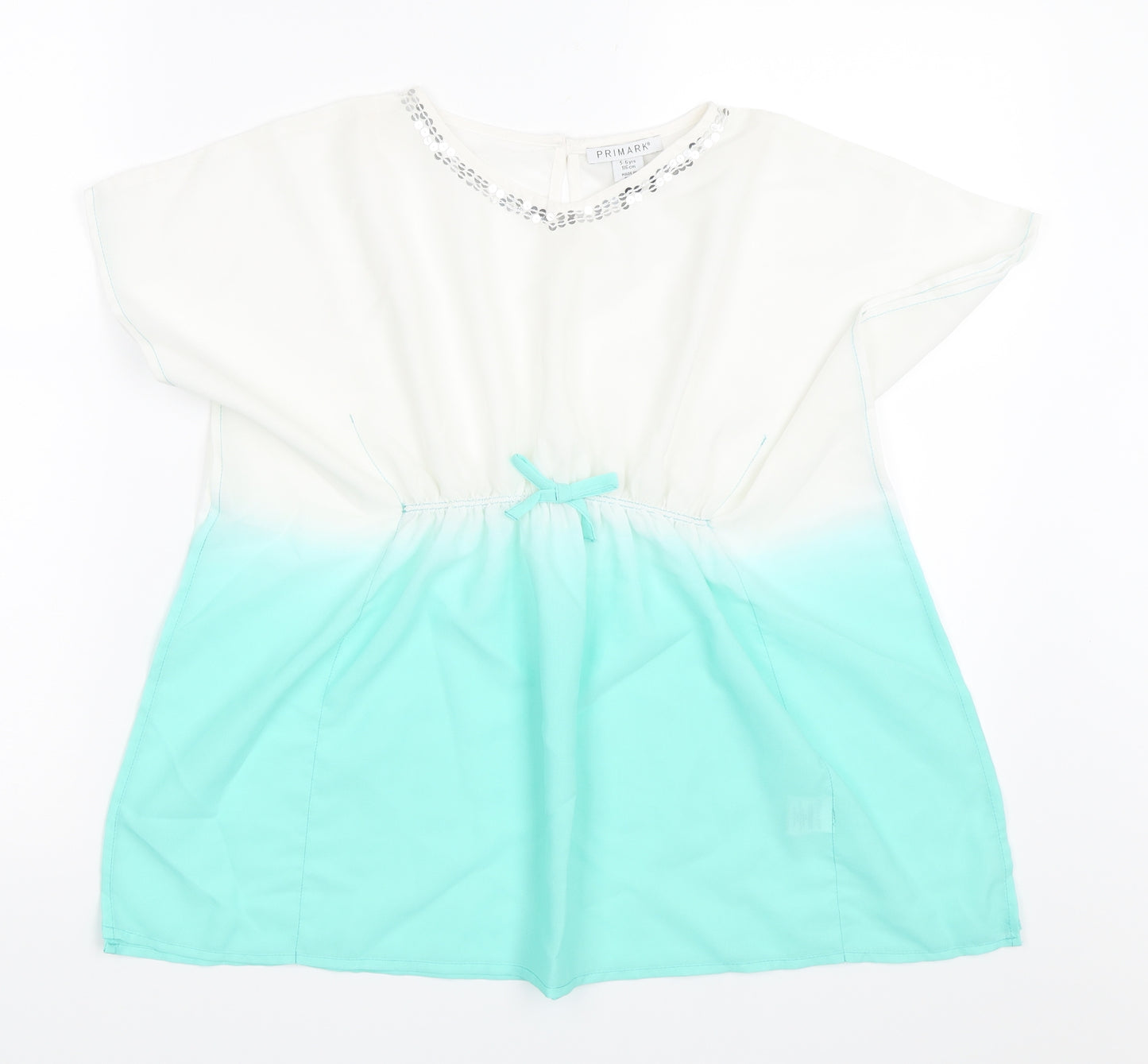 Primark Girls White   Kaftan  Size 5-6 Years  - Beach dress