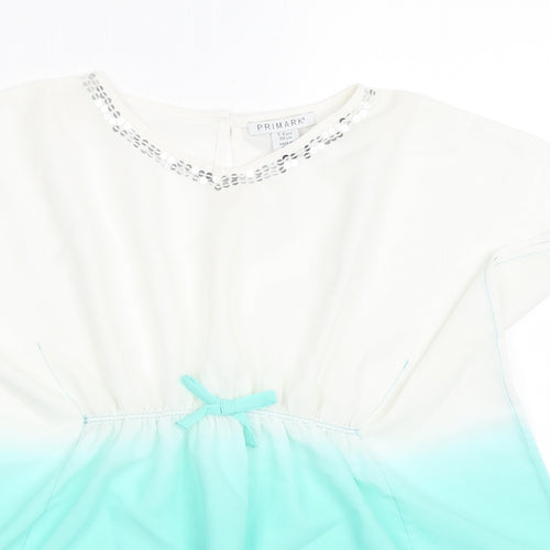 Primark Girls White   Kaftan  Size 5-6 Years  - Beach dress