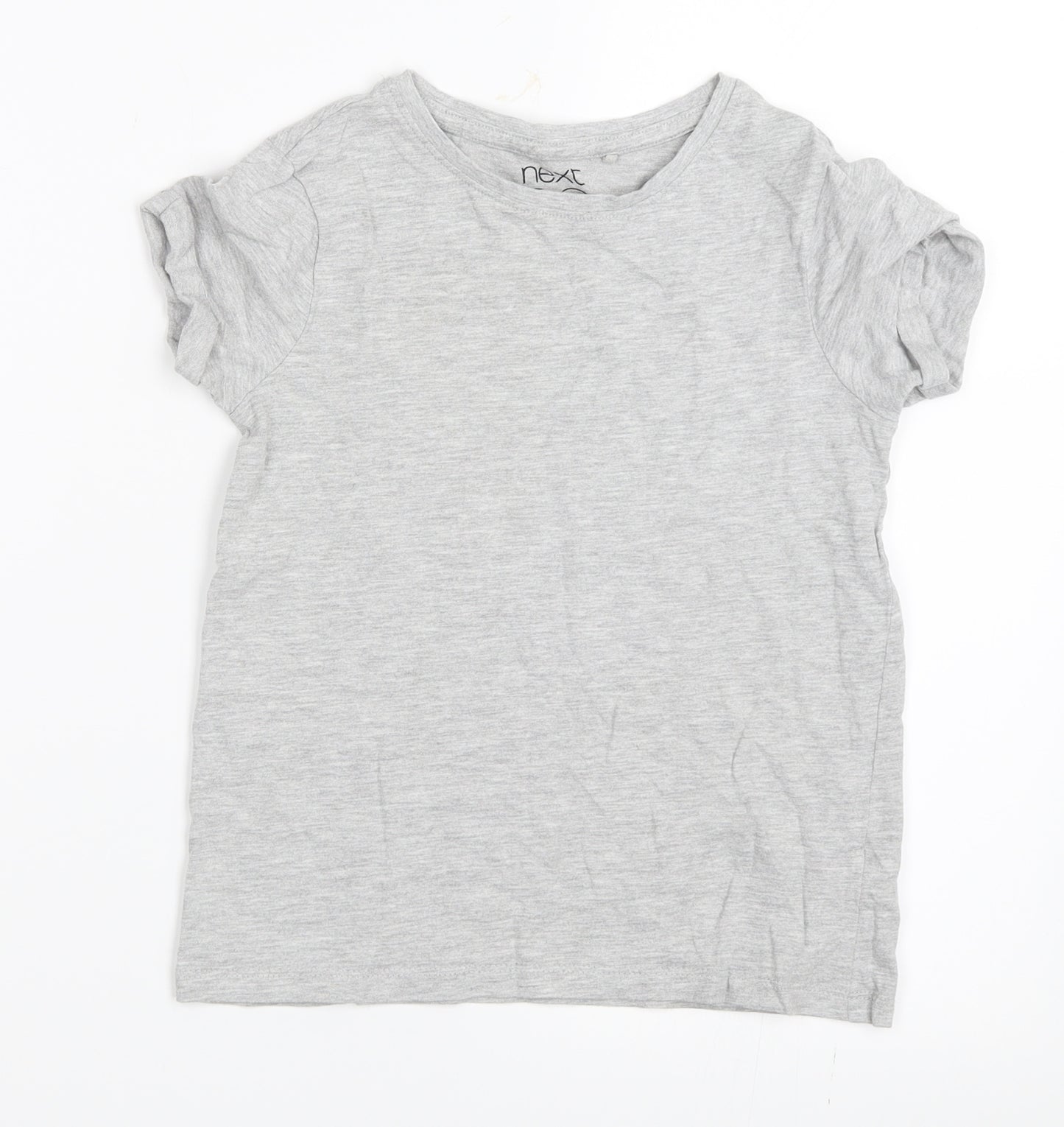 NEXT Girls Grey   Basic T-Shirt Size 7 Years