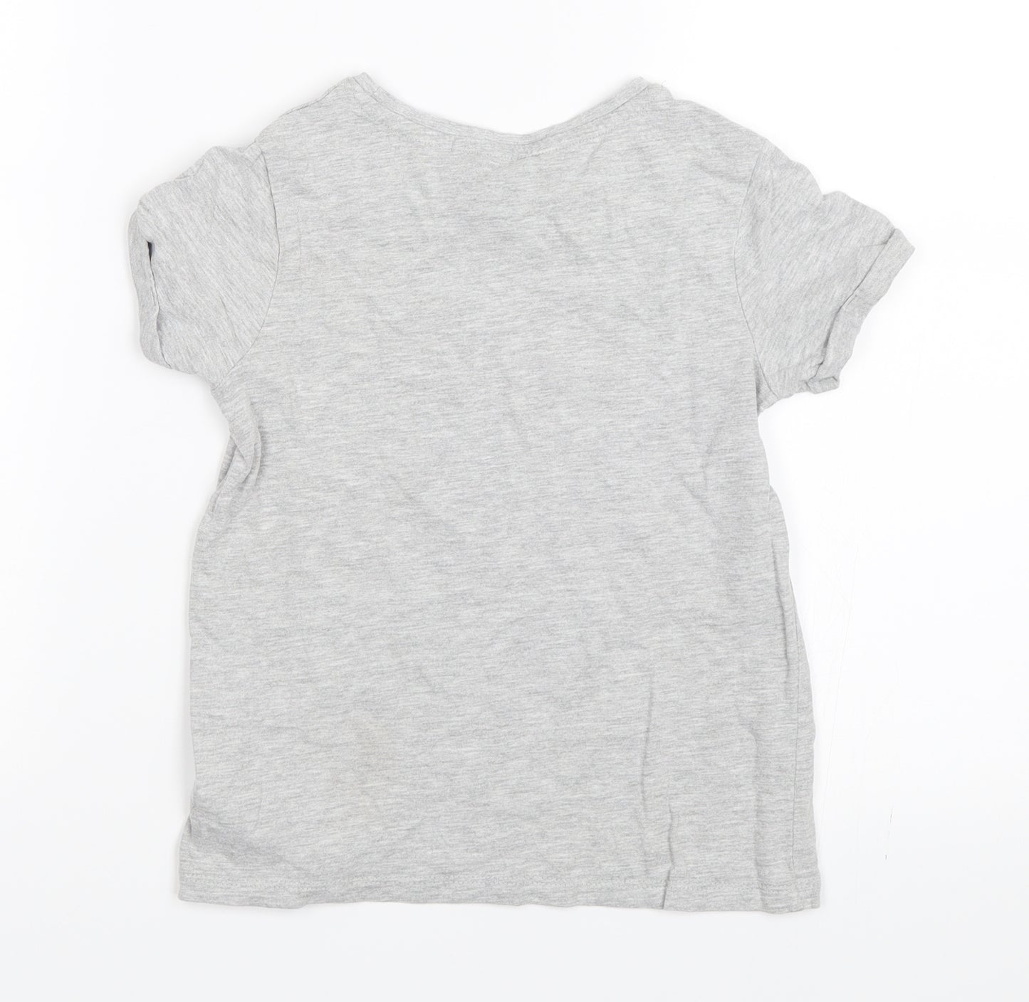 NEXT Girls Grey   Basic T-Shirt Size 7 Years
