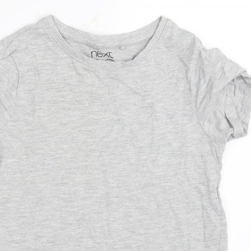 NEXT Girls Grey   Basic T-Shirt Size 7 Years